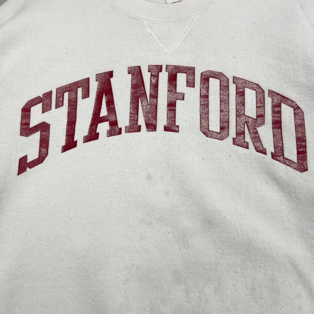 Vintage 90s Russell Athletic Stanford University Sweatshirt Spellout College - Picture 4 of 9